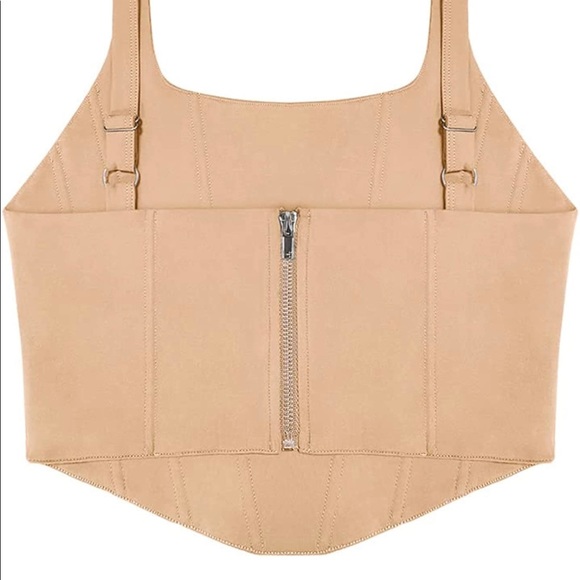 Nude Coset top with straps - Picture 5 of 6